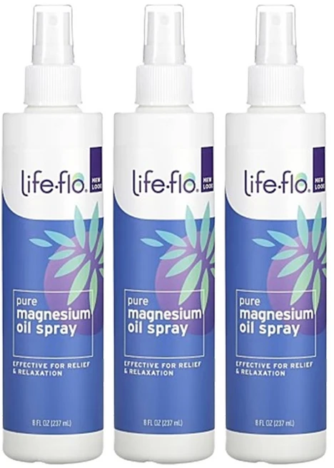 라이프플로 퓨어 마그네슘 오일 스프레이 237ml 3팩 - 쿠팡