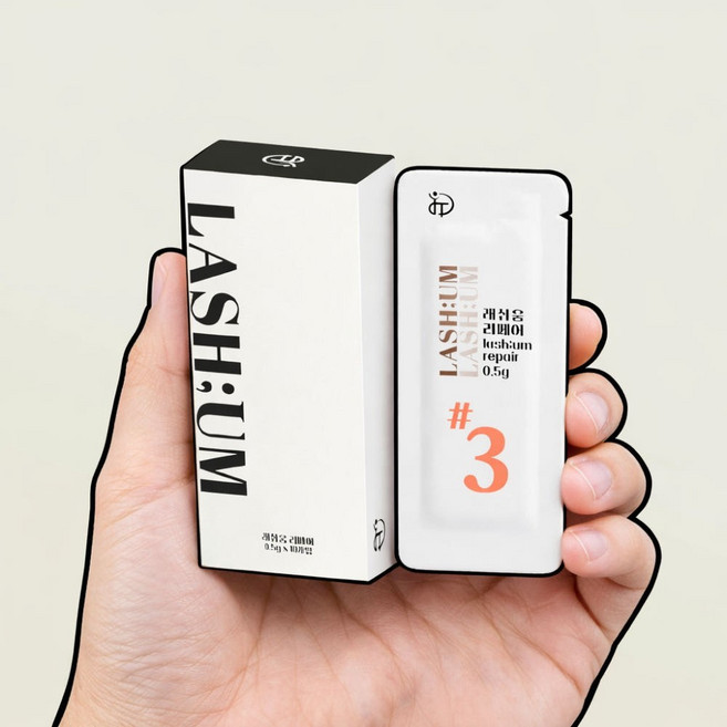 [오늘출발] 래쉬움 리페어 3제 0.5g 10개입 고농축 영양 케라틴 속눈썹펌제