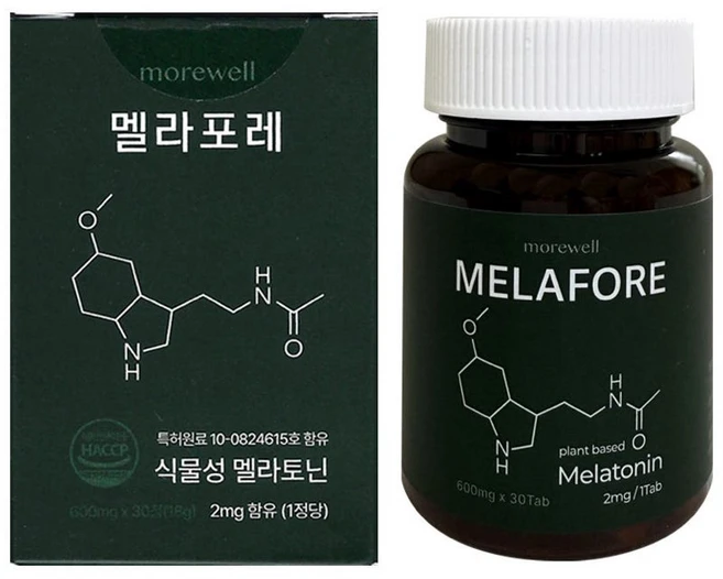 멜라포레 쿠르쿠마 수면법 모어웰 숙면 수면 영양제 타트체리 상추 흑하랑 테아닌 600mg X 30정, 1개, 30회분 - 쿠팡