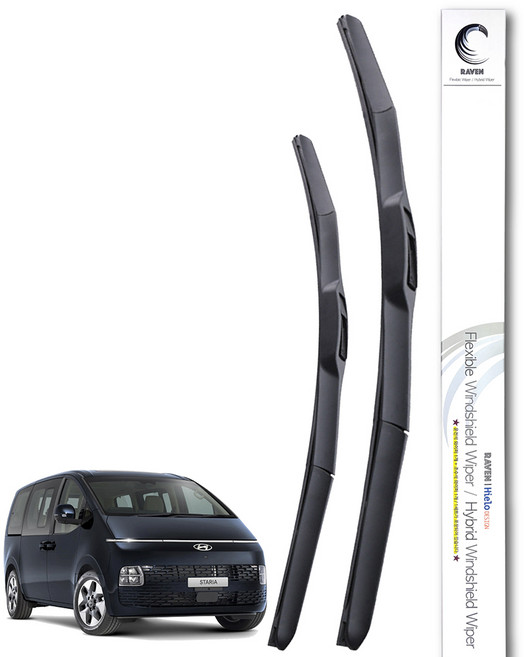 레이븐 스타리아 스타리아라운지 하이브리드 와이퍼 운전석+조수석 세트 700+400 스마트 모던 프레스티지 인스퍼레이션 리무진, 전면 와이퍼세트, 스타리아 (21년~현재) 2816