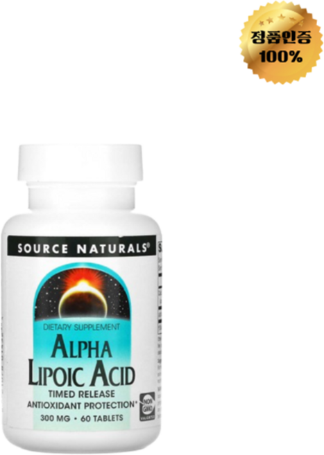 소스내추럴스 알파리포산 300mg 서방형 60정, 1개