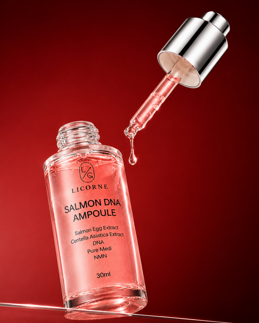 리꼼 PDRN 연어DNA 글로우 앰플 피부광채 탄력 기미케어 30ml, 1개