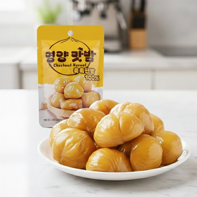 (편의점간식) 맛도 좋고 영양도 많은 영양맛밤, 10개, 50g