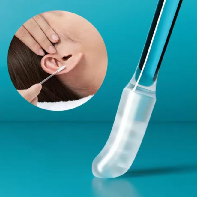 광휘몰 면봉 귀이개 끈끈이 실리콘 점착식 재사용 귀지 제거 귀 아프지않은 귀지제거 점착 스몰 S, 1개