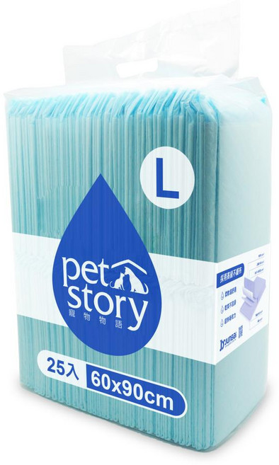 Pet Story 寵物物語 L 號 寵物尿墊 25入 60x90cm 抗菌除臭, 1個, 25