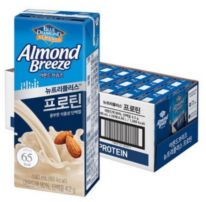 매일)아몬드브리즈 프로틴, 190ml, 8개