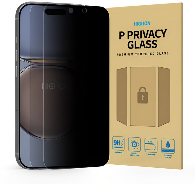 하이온 아이폰16 프로 맥스 P사생활보호 플러스 강화유리 액정보호 필름 1+1매, 아이폰16 플러스, 2개