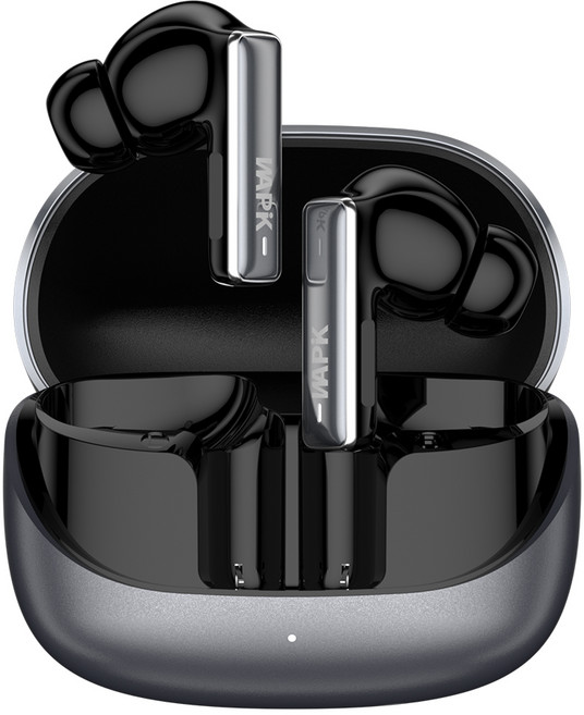 와피크 무선 블루투스 이어폰 RS2 BT5.4 AI 인공지능 ANC ENC 노이즈캔슬링, 그레이