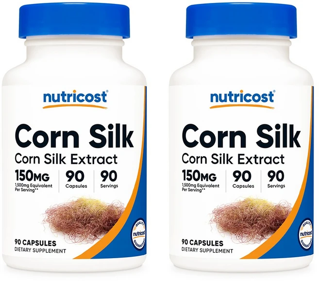 뉴트리코스트 옥수수 콘 실크 Corn Silk 150mg 옥수수실크 캡슐 90정 2개 - 쿠팡