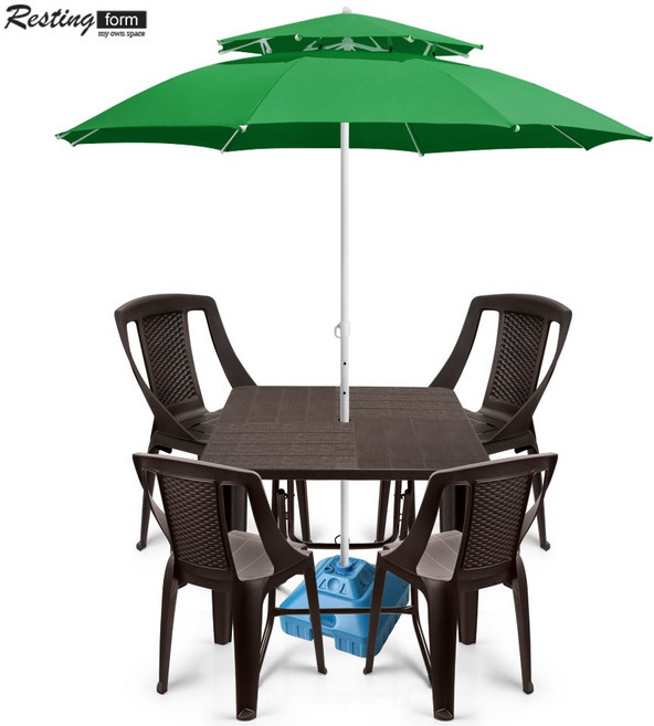 파라솔 테이블 의자 4인 세트구성(1~93), 파라솔세트40