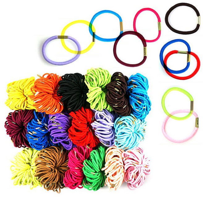 [주 인월] 비비드컬러 심플 헤어밴드 고무줄