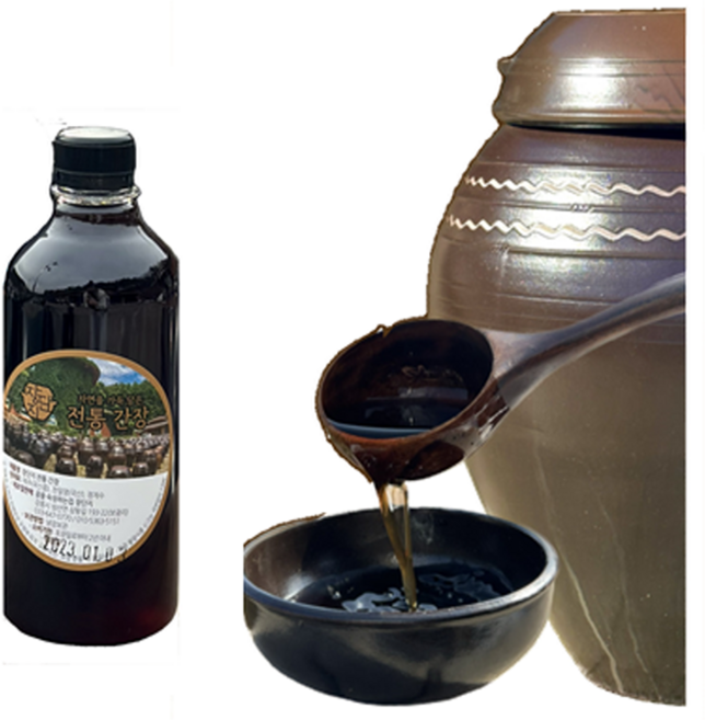 [강릉 장단지] 전통간장 / 국산(한식메주(콩) 천일염), 1개, 1L