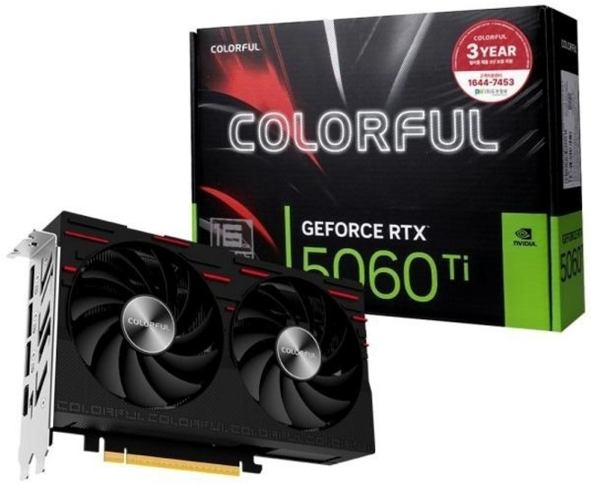 (Colorful) 지포스 RTX 5060 Ti GAMING DUO D7 16GB 도우정보