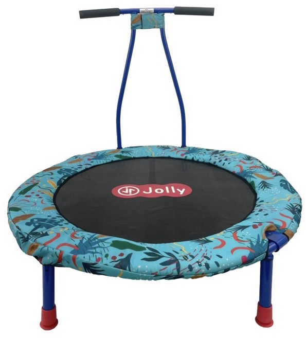 Jolly 兒童可攜折疊彈跳床 適用年齡37-72個月, 1個, 植物樂園