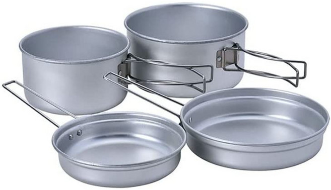 SNOW PEAK 스노우 피크 알루미늄 퍼스널 쿠킹 세트 SCS-020R, 1개