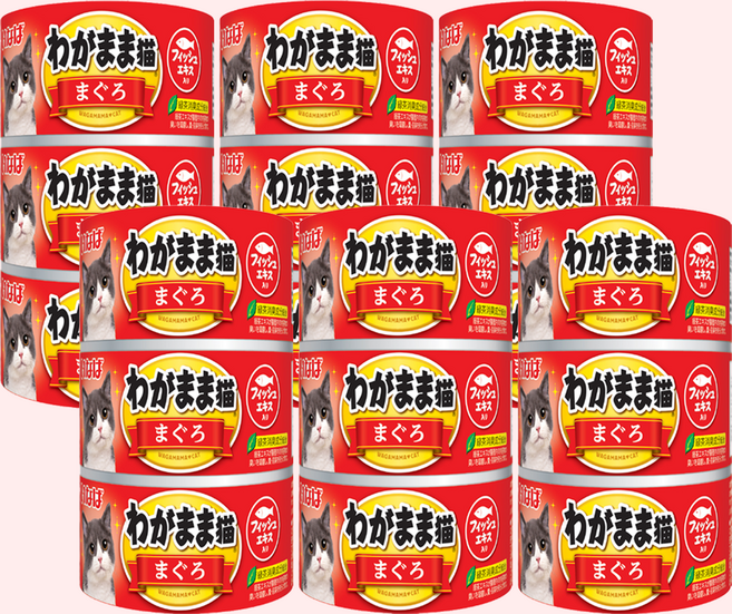 이나바 와가마마 네코 캔, 18개, 140g, 참치