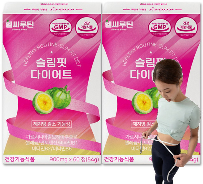 헬씨루틴 슬림핏 다이어트, 60정, 2개