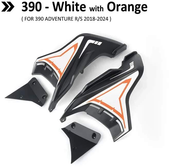 오토바이 페어링 사이드 패널 키트 윈드 디플렉터 패널 윈드 스크린 플레이트 커버 390adv 390 ADV 어드벤