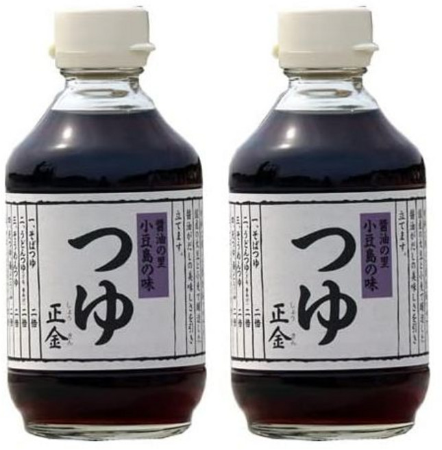 일식 국물 조미료 正金 간장 소스 300ml 면소스 소면소스 오지섬 무첨가 2병, 2본