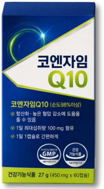 항산화 프리미엄 코엔자임q10 12ea 구매 시 healthy 피크노제놀 정품 증정 데일업, 1개, 60정