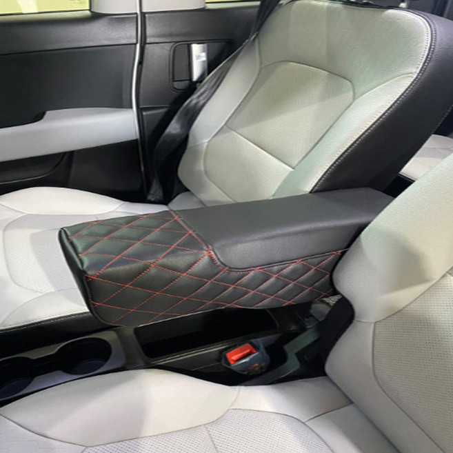 확장형 팔걸이 쿠션 올뉴모닝 레이 DIY용, 블랙실, 1개