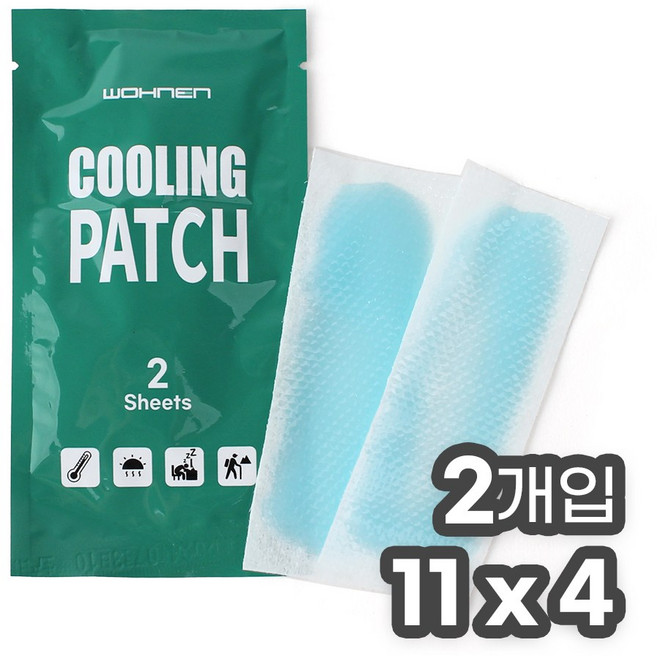 위시 붙이는 쿨패치 소형 냉패치 아이스쿨팩 냉찜질 휴대용, 쿨패치(소형)-무향(2PCS), 400개