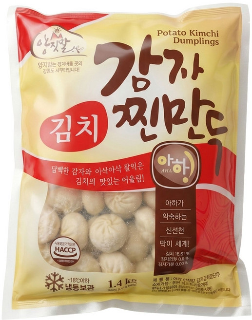 아하 감자 김치찐만두, 1.4kg, 1개