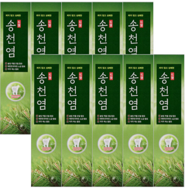 아모레퍼시픽 메디안 송천염 소금잇몸 120g 치약, 10개