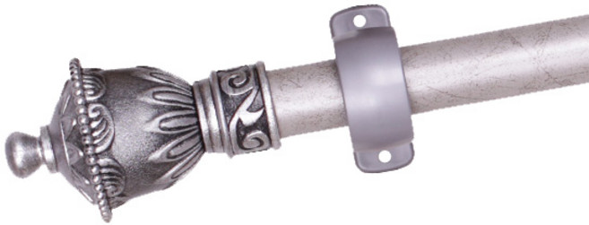 한국레일갤럭시 25mm 궁전 커튼봉 커텐봉, 실버