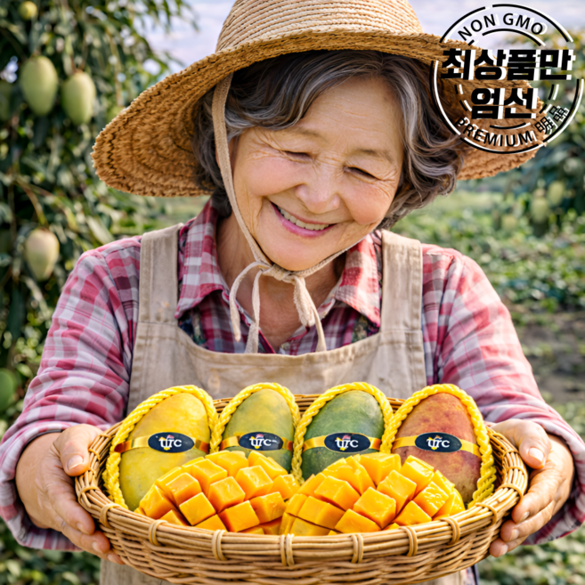 프미리엄 태국 마하차녹 무지개망고 골드망고, 1박스, 2kg