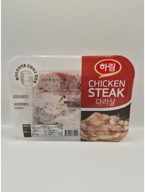 하림 치킨 스테이크 다리살, 1개, 320g
