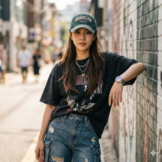 린델 1+1 브루클린 빈티지 워싱 남녀공용 데일리 볼캡 야구 모자