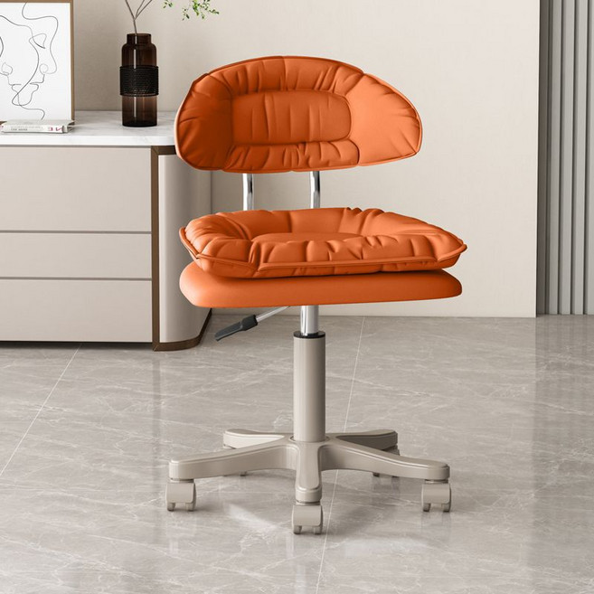 TixPra 승강 등받이 도르래 의자 가정용 심플하고 모던한 바 의자, 1개, 브라운