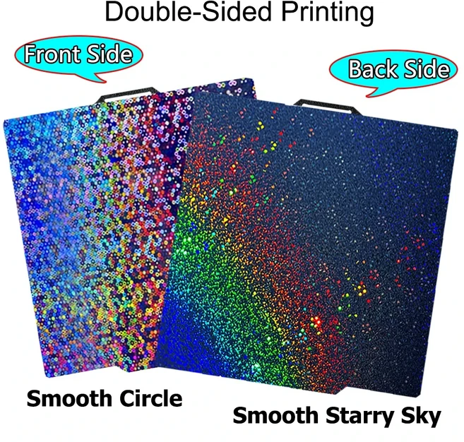 쿠쿠스토어 Bambulab P1s 빌드 플레이트 Labs X1C 업그레이드 양면 부드러운 러브 하트 텍스처 Pei 257x257, 04 1Pcs PES