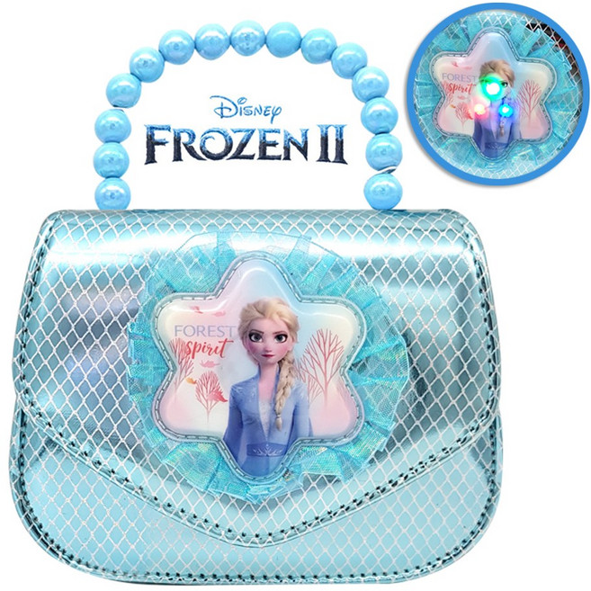 겨울왕국2 엘사 라이트 크로스백 블루 가방