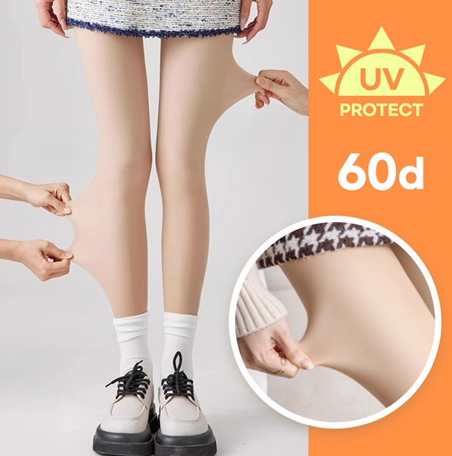 더미니멀 발고리형 살색 압박스타킹 자외선차단 골프스타킹