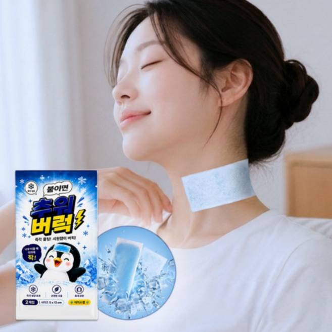 코코웨이 붙이는 냉각 해열시트 아이스 쿨패치 어린이 성인 겸용, 100개