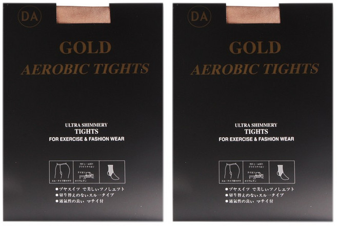 에어로빅 골드 타이즈 2P, 살구2P