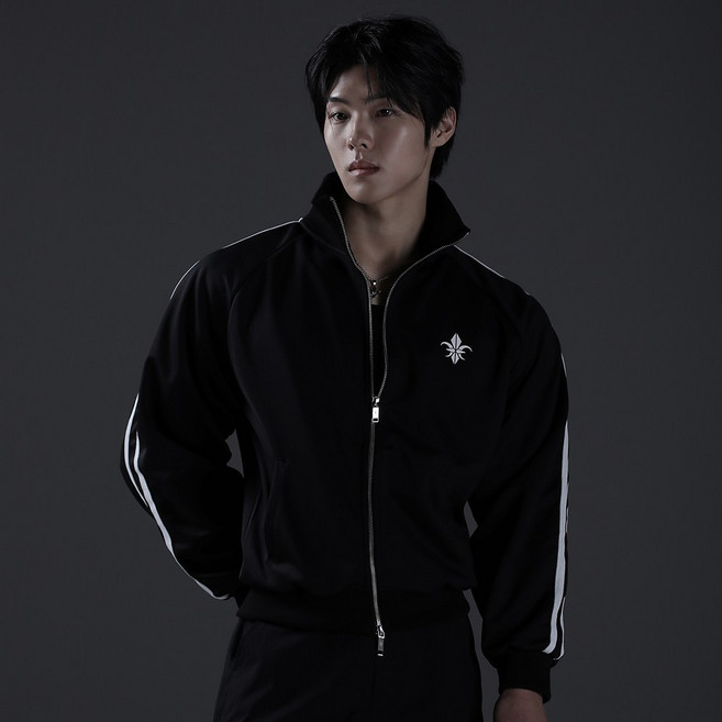 카미드 노블 레터링 져지 라인 트랙탑