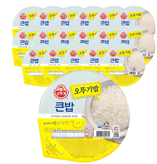 오뚜기 큰밥, 300g, 18개