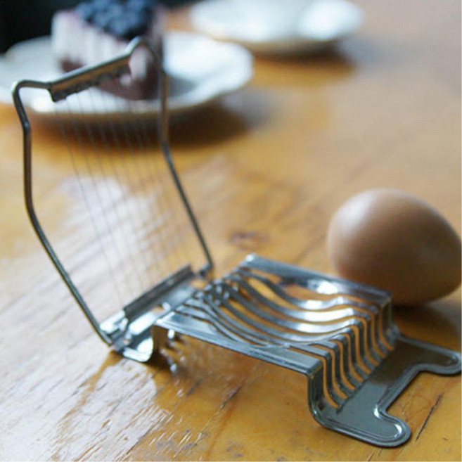 햄 달걀 에그 슬라이스 자르기 커터 계란슬라이스, 1개