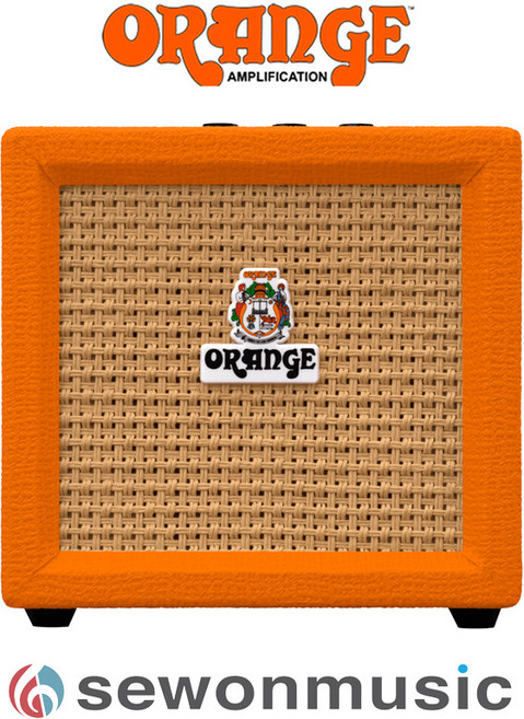 오렌지 일렉기타 앰프 CRUSH MINI 3W 미니 앰프, 1개