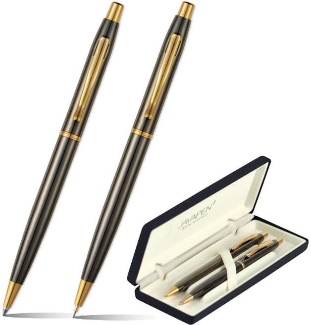 자바펜 인스타일 그레이 볼펜+샤프 세트, 1세트