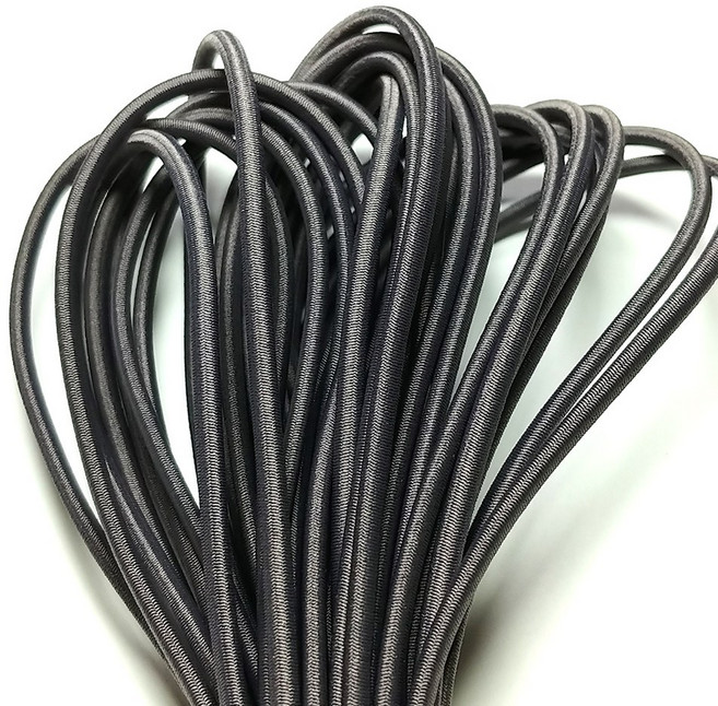 고무줄 텐트고무줄 굵은고무줄 탄성끈 탄성고무줄 폴대고무줄, 약2mm회색