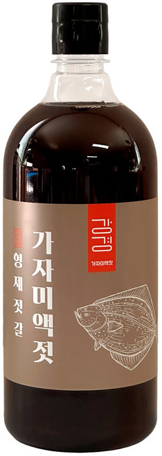국산 가자미액젓 원액 골드라벨 국산액젓 100%, 1개, 600g