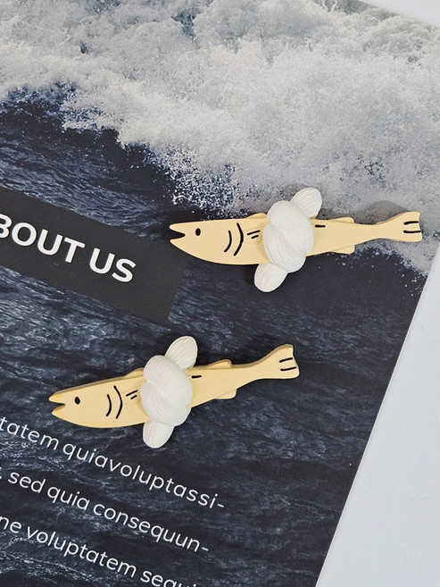 네추럴솝 1+1 액막이 명태 석고방향제 차량용 방향제 선물포장, 은은한비누꽃향