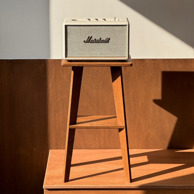 양장박웍스 마샬 스피커 스탠드 액톤 3 2 1 우드 받침대 고급 거치대, 내츄럴