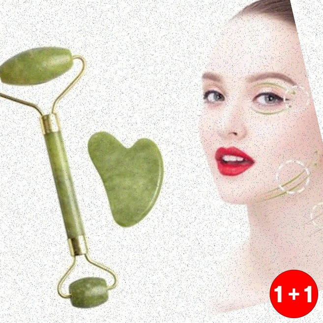 롤러소품 소품 롤러 괄사 페이스 바디 마사지 도구 피부 관리용 공간활용극대화(1+1옵션 주문수량의 2배수량 배송), 상세페이지 참조