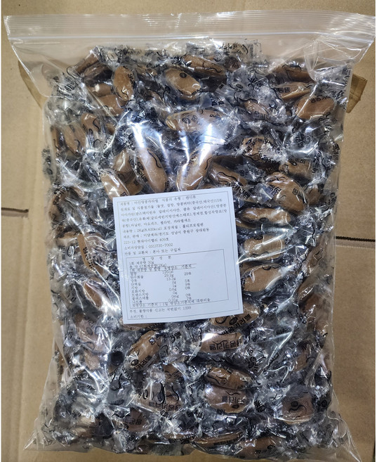 미담제과 땅콩캬라멜 2Kg 옛날땅콩카라멜 [원산지:상세설명참조], 1개