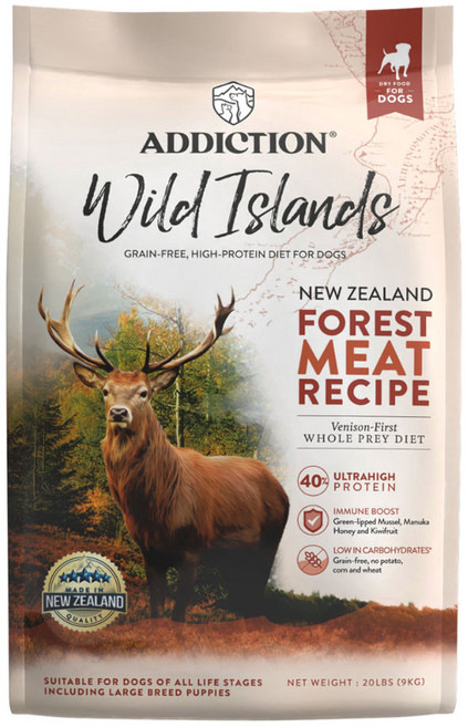 ADDICTION Wild Islands Forest Meat Recipe 狗糧, 9kg, 1個, ADD珍島森林紅肉犬糧